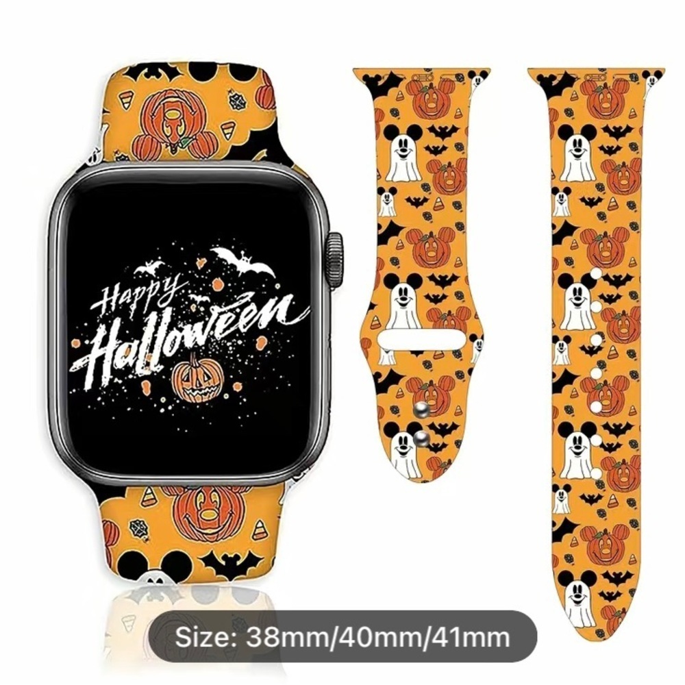 iWatch band Mickey Mouse ghosts and pumpkins